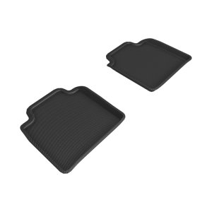 Lexus LS 460L Floor Mats - Rear - 3D MAXpider - Kagu Black R2 - Black - `13-`17
